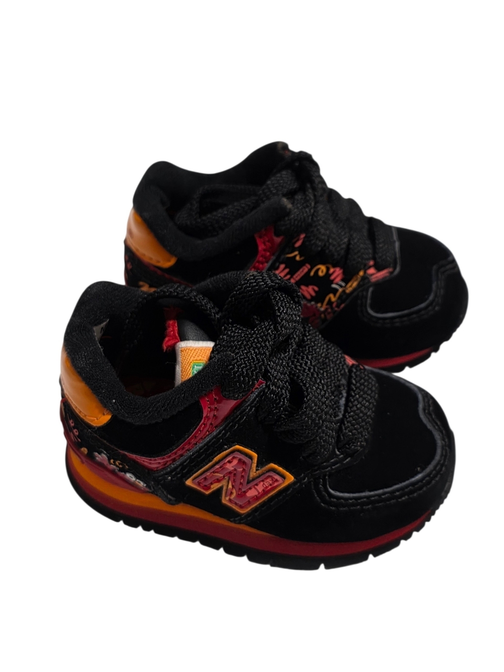 New Balance Kids' Black & Red Elmo Baby Sneakers Size 2